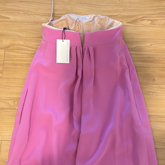 NWT Oscar de la Renta bow-embellished long strapless dress - Picture 8 of 12